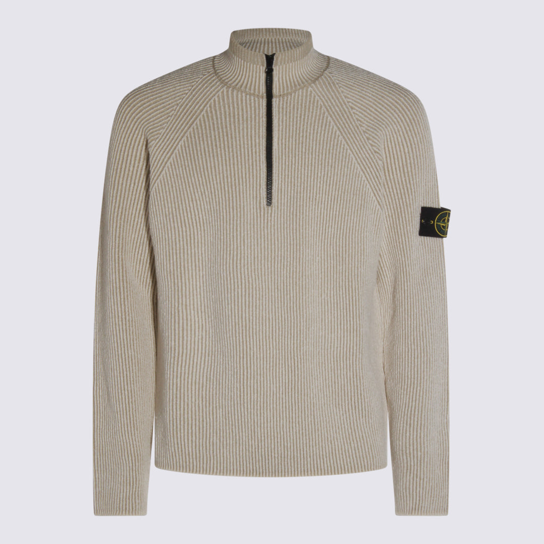 Stone Island Sweaters - Light and natural | 7347d81fe064d998a1d74bf5b4d7985fb61e2915