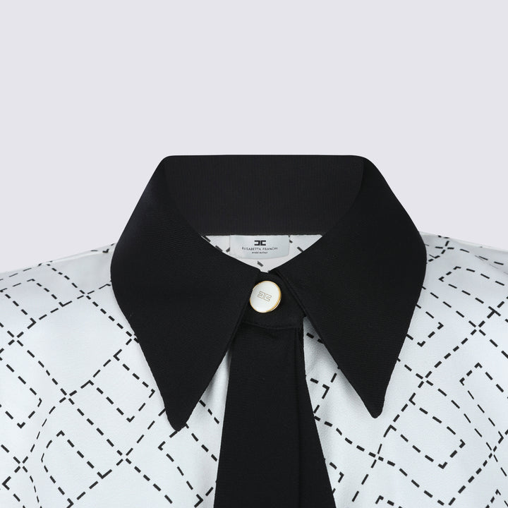 Elisabetta Franchi Shirts - MILK/NERO | 71a55dd7ef4b9da6fe22c37e131daf271ded165d