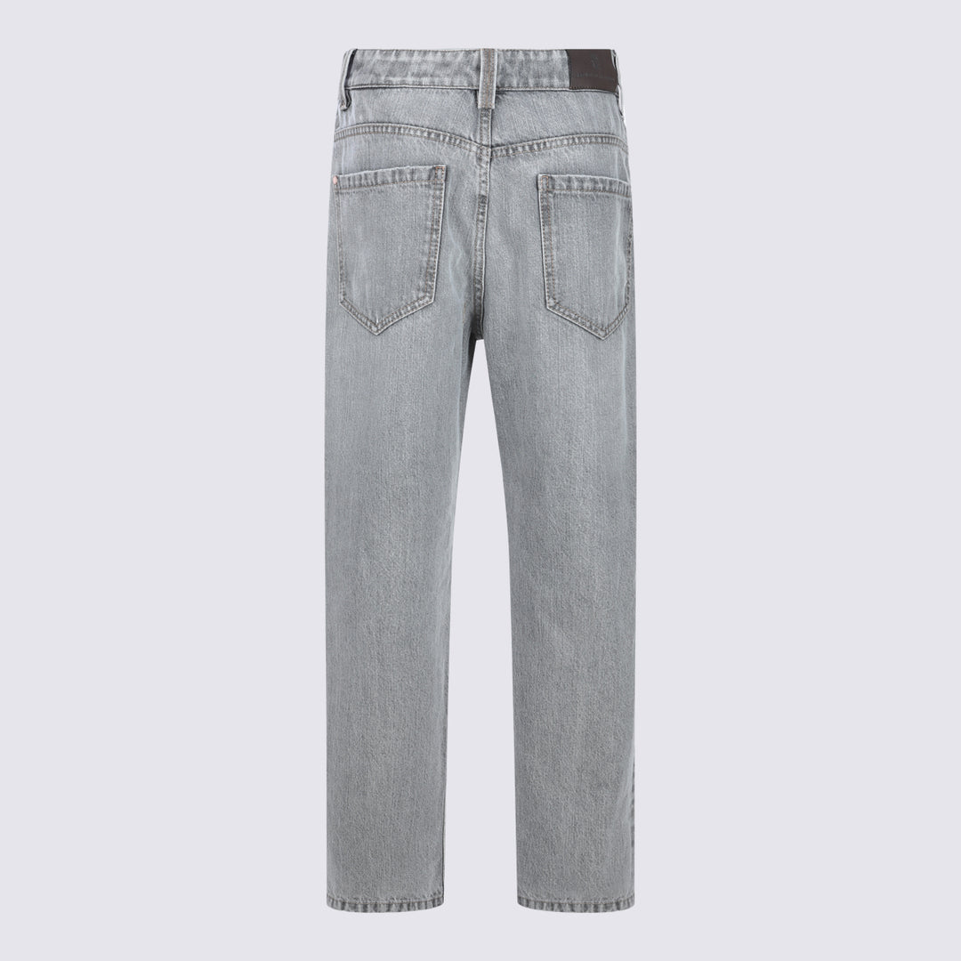 Brunello Cucinelli Jeans - LIGHT GREY DENIM | 9cfc50a66d738fba44216402478e63e0fd03c752