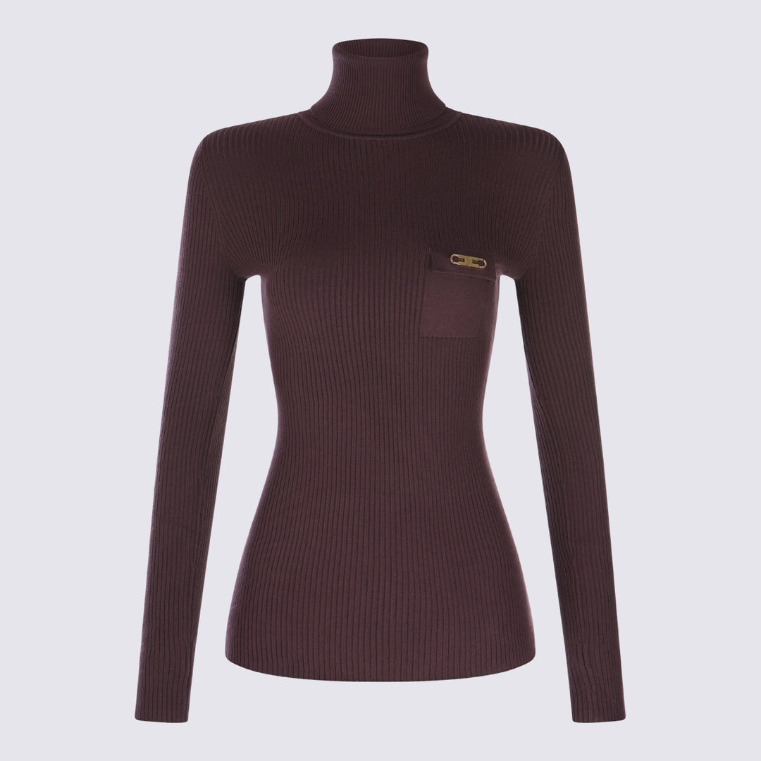 Elisabetta Franchi Sweaters - MERLOT | 47727fbe6424371593e3a91f9b187a18d14e267a