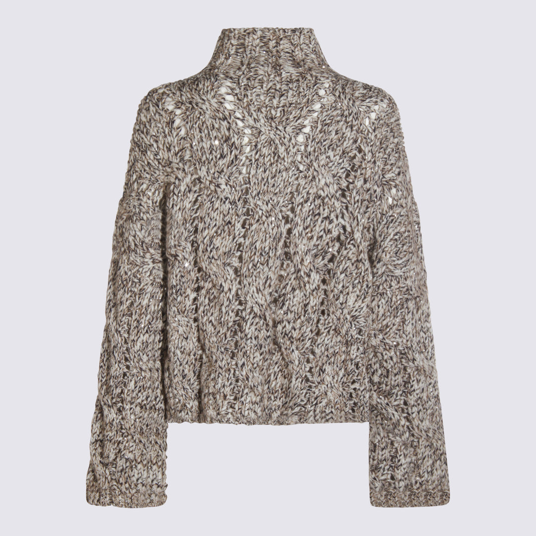 Brunello Cucinelli Sweaters - PANAMA/MARRONE | 919224d775a295be5ec62e481e41c14b6feb137d