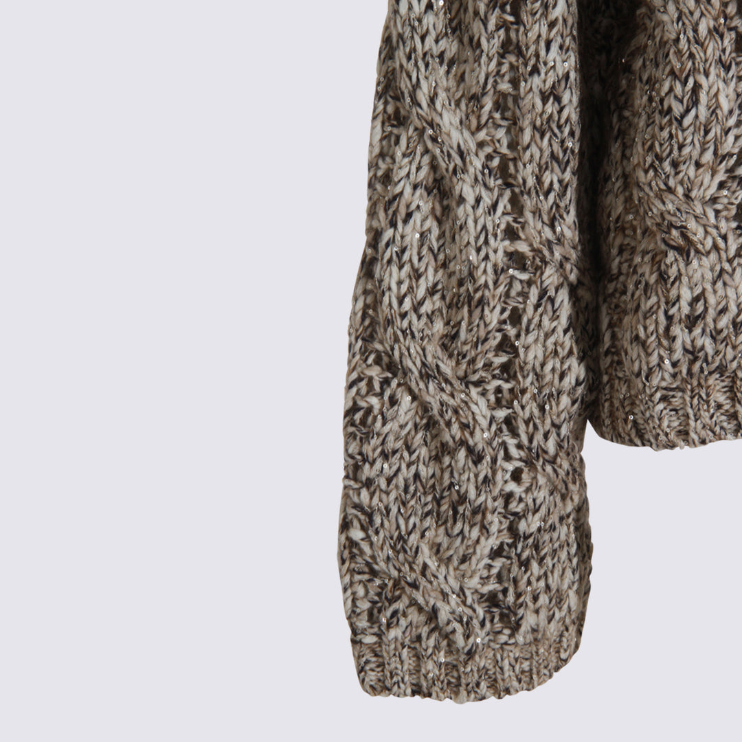 Brunello Cucinelli Sweaters - PANAMA/MARRONE | adb7b5ed18cffcf4e45662a4cc3ebf7c15ed55ec