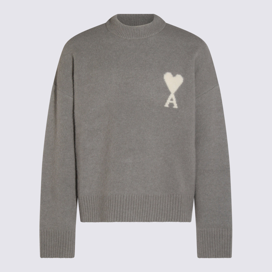 Ami Paris Sweaters - Blacks and greys | a217c49d1135f8414ed998bd2231dedebea11d71