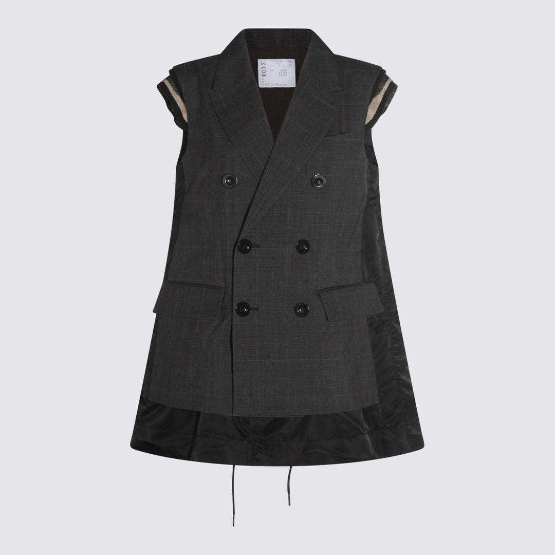 Sacai Jackets - Gray | 50ca60d0a0fa3b438dc06ecb043f539397182ad6