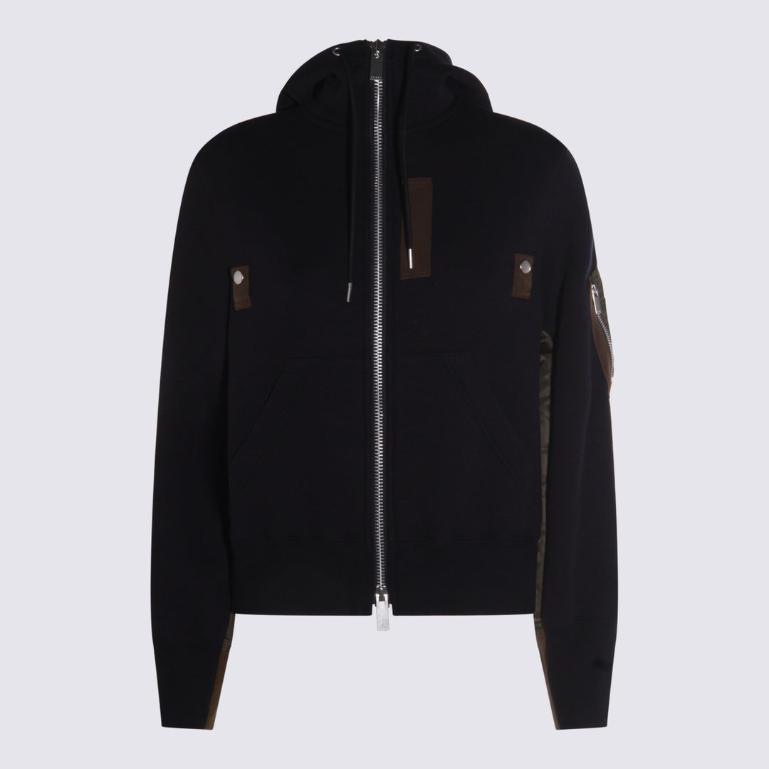 Sacai Sweaters - NAVY/KHAKI | f536d1a2f4515a72841e3625725a8531e3db4a3a