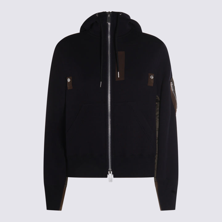 Sacai Sweaters - NAVY/KHAKI | f536d1a2f4515a72841e3625725a8531e3db4a3a