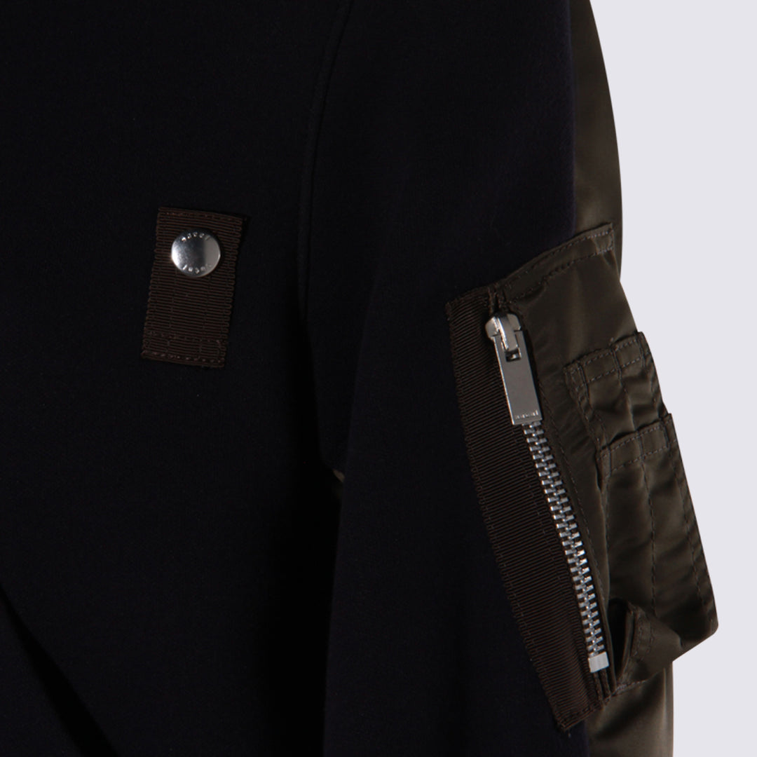 Sacai Sweaters - NAVY/KHAKI | 79aace6a95d68534a3ba55338e79ae895e60af7b