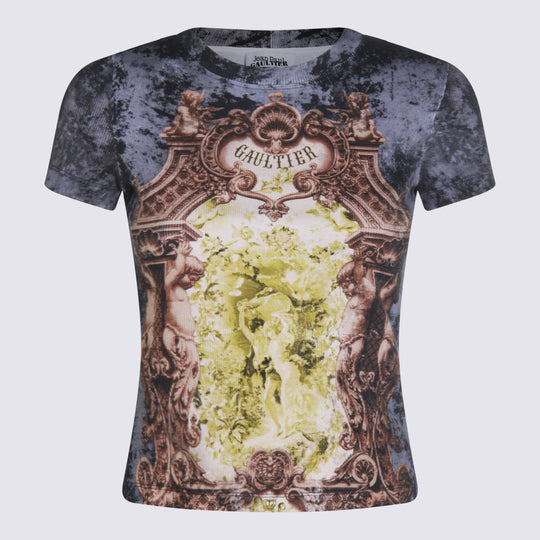 T-Shirts And Polos Black/Vintage Blue/Green