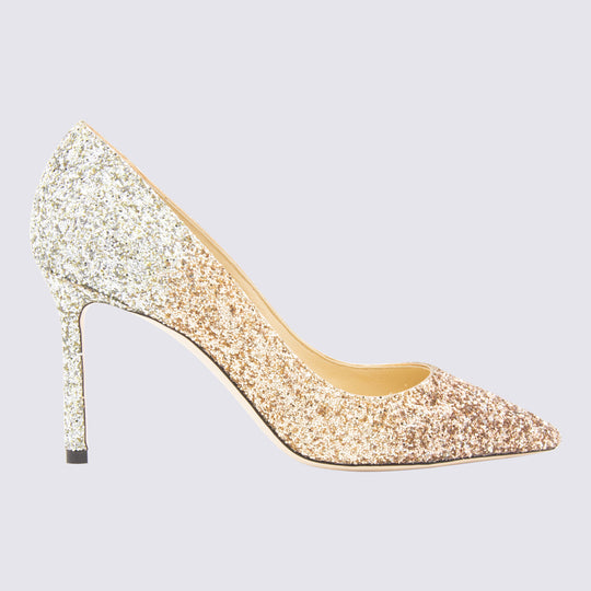 With Heel Gold/Gold/Silver