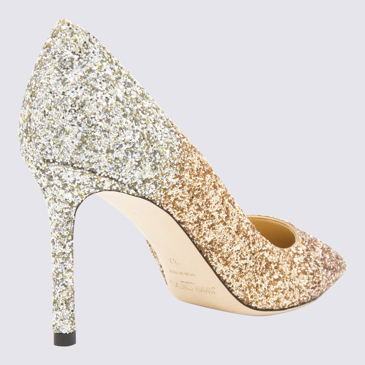 Jimmy Choo With Heel - GOLD/GOLD/SILVER | dbbe68a61f80b76a5d27ddfccdd0b5593d93ebe7