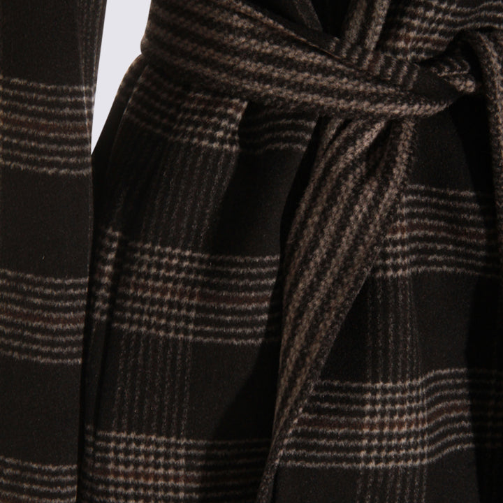 Twin-Set Coats - DOUBLE CHECK NERO/NEVE | a5ece75e0f733152faf867643aa039e3a792db0e