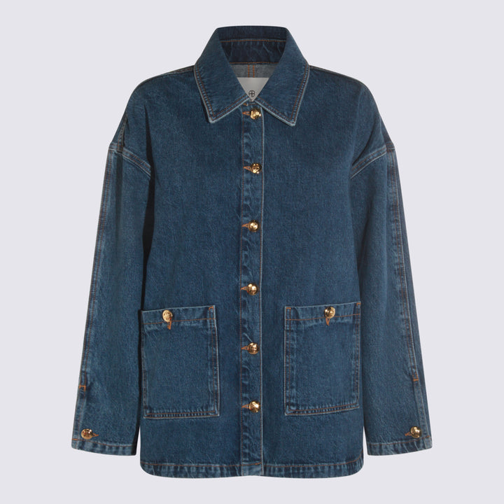 Anine Bing Jackets - Washed Blue | 329304be7b35e1153c74a92ca9d3b270300e7d76