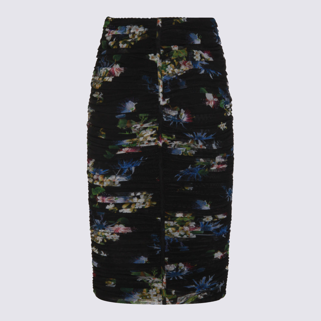 Blumarine Skirts - BLACK/BRILLIANT BLUE | 92013783f33259f80b72109628eee93a80464fe5