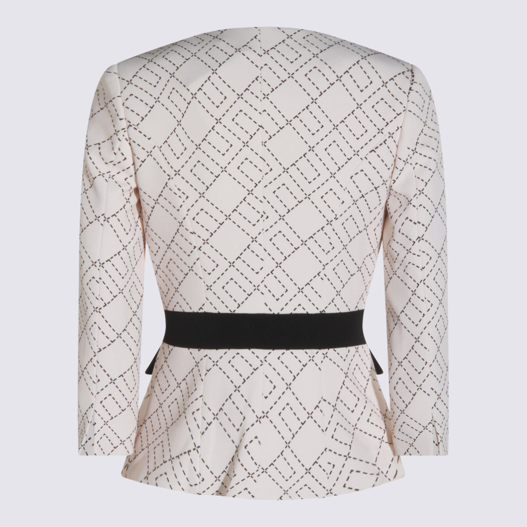 Elisabetta Franchi Jackets - MILK/NERO | ed03385cd3e55fc9eb4b314c5b74eb3919ec4040