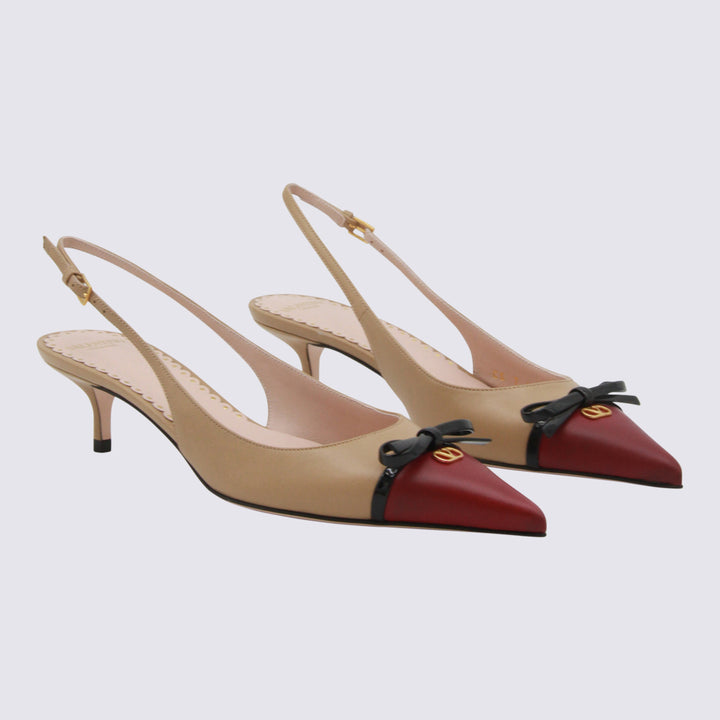 Valentino Garavani With Heel - INSOLENT/CAMMELLO/NERO | 9cbfd8c4ffd14df1850e0338f87b47254fa12d87