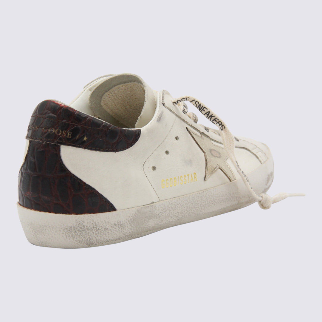 Golden Goose Sneakers - WHITE/PLATINUM/BURGUNDY | 285a4d7dd7b92252ed1ccabe9af61c9e1eb50f0c