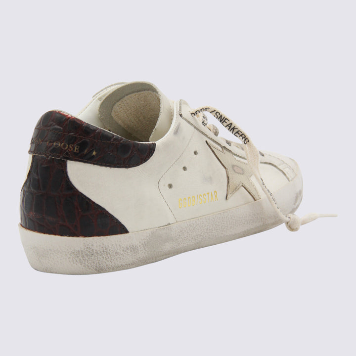 Golden Goose Sneakers - WHITE/PLATINUM/BURGUNDY | 285a4d7dd7b92252ed1ccabe9af61c9e1eb50f0c