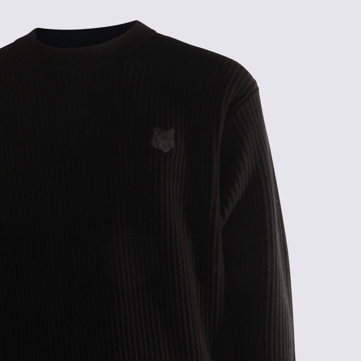 Maison Kitsune' Sweaters - Blacks and greys | 36f2df836e82a1288a84416991d32a07cb05f1e7