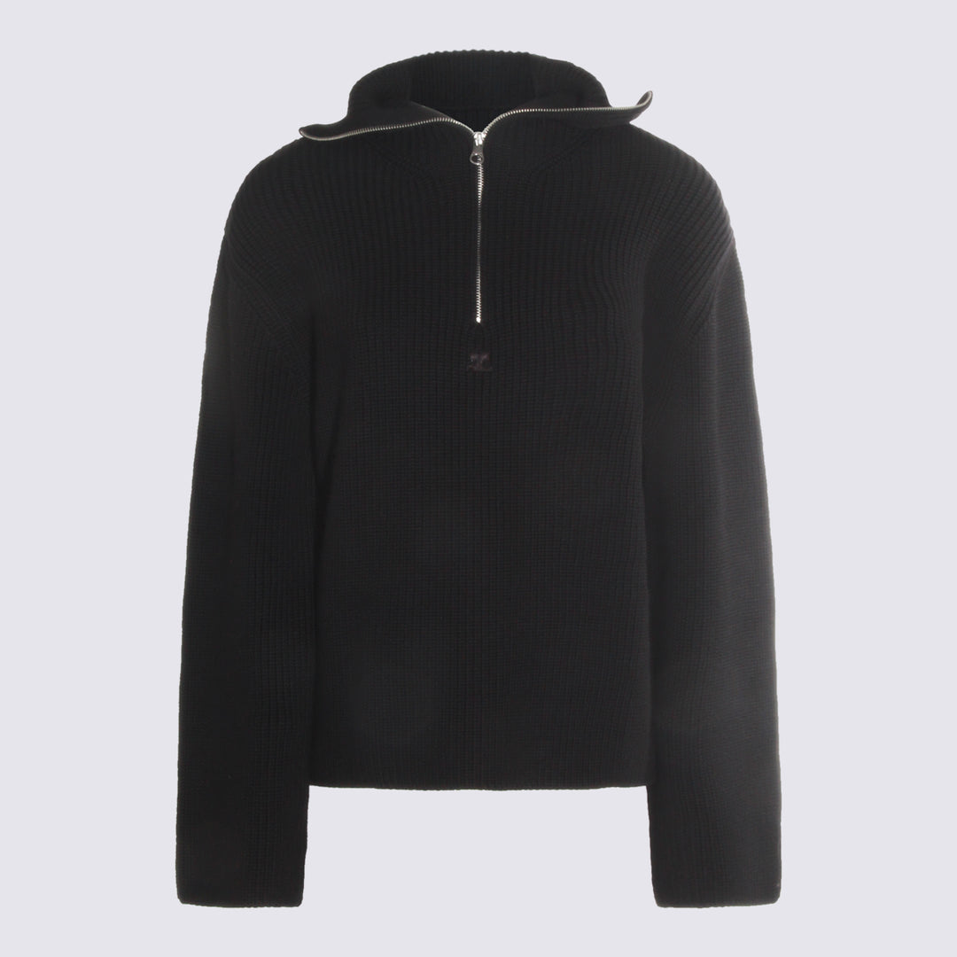 Courreges Sweaters - Blacks and greys | 02c1d00295338e4a94f6a5804912d49ea6cfba65