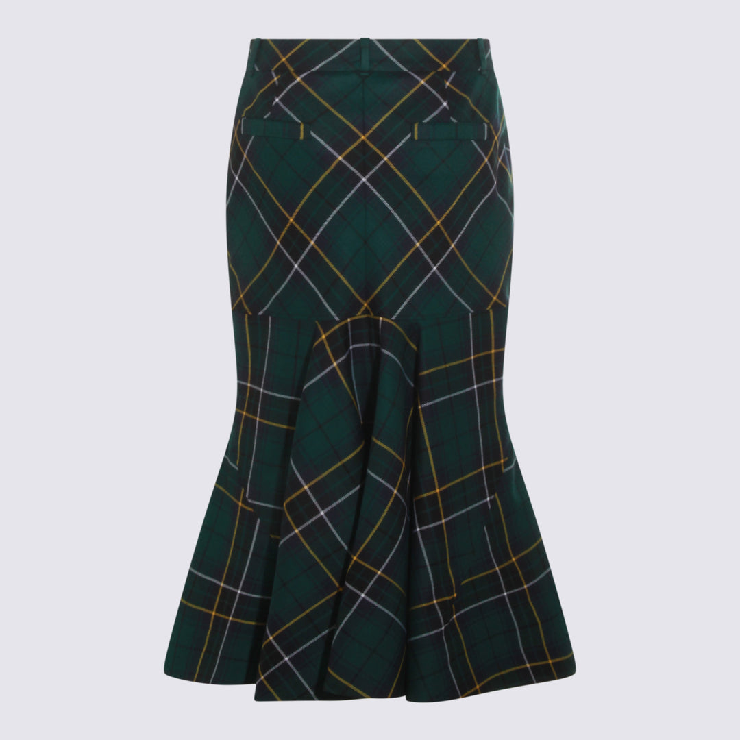 Alexander Mcqueen Skirts - NAVY/GREEN/YELLOW | c53fb8954ee5b6952cdae2c9a99451b9d9d612e5