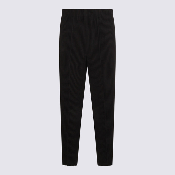 Homme Plisse Issey Miyake Trousers - Blacks and greys | cc48989593434cff125e1513c2ee7995a6b114f6