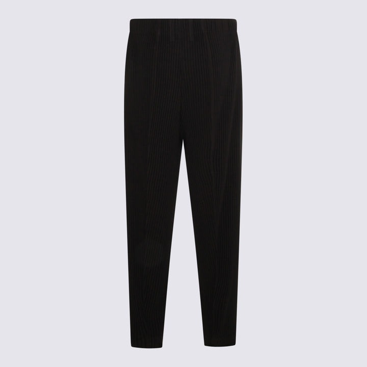 Homme Plisse Issey Miyake Trousers - Blacks and greys | eeb8b67dab90e800cc3db2971cddfa15b3a5cc18