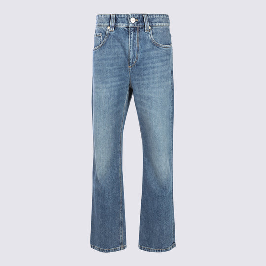 Jeans Aged Blue Denim