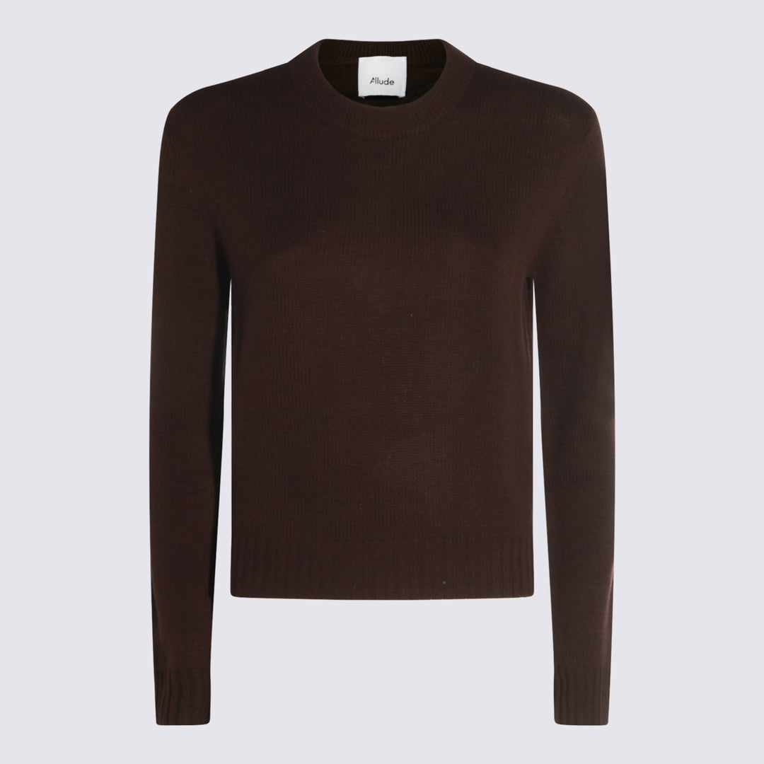 Allude Sweaters - Brown | 8949ae55f3af0ae33570cb34fa1df201a07a967c