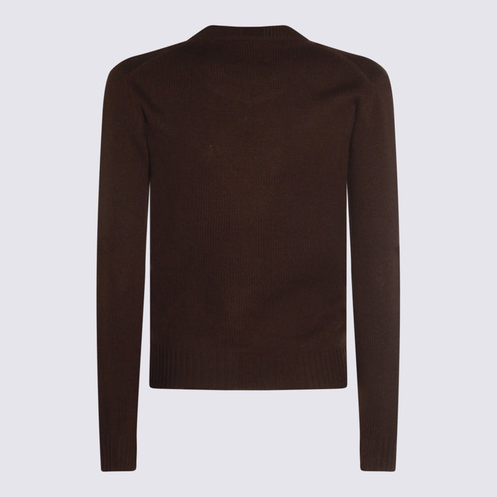 Allude Sweaters - Brown | 1485176302f9b3bf00676a56664f85ba08d9f5b9