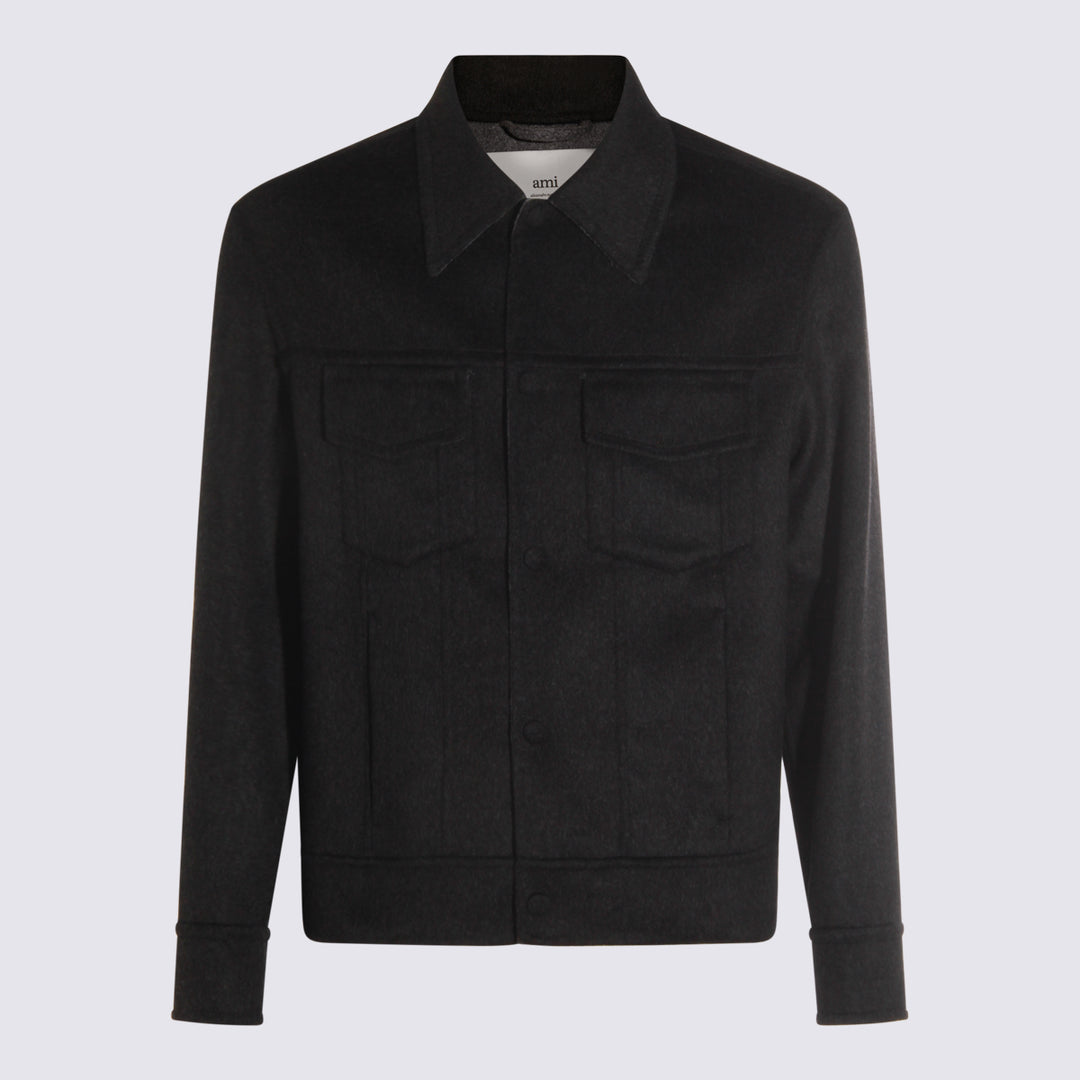 Ami Paris Jackets - Blacks and greys | d86ca4dcad88f18e23bbe6f25e882ac4d9753304