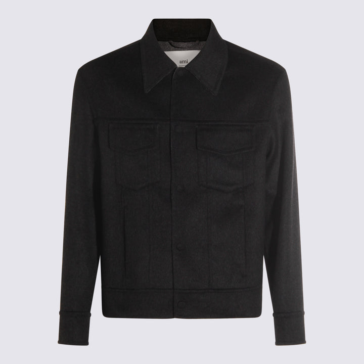 Ami Paris Jackets - Blacks and greys | d86ca4dcad88f18e23bbe6f25e882ac4d9753304