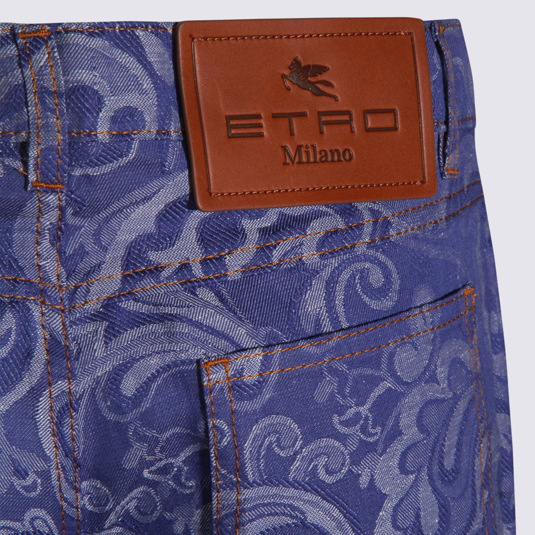 Etro Jeans - Blue and green | 349c608842c63d92a76f113d3a44e2992a7d40ac
