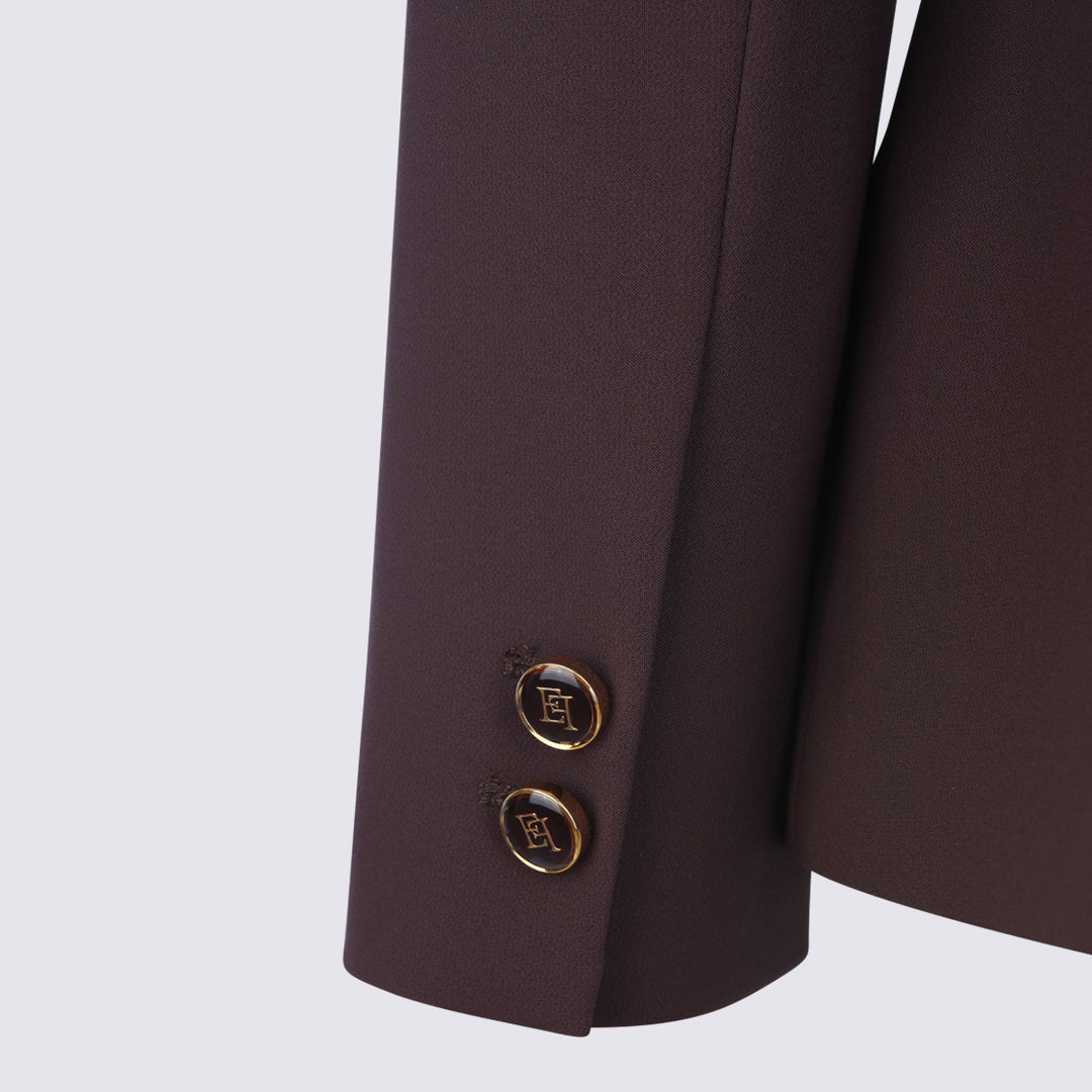 Elisabetta Franchi Jackets - MERLOT | 5f9221f5fd86a868875d6dd852032fd44f3e7573