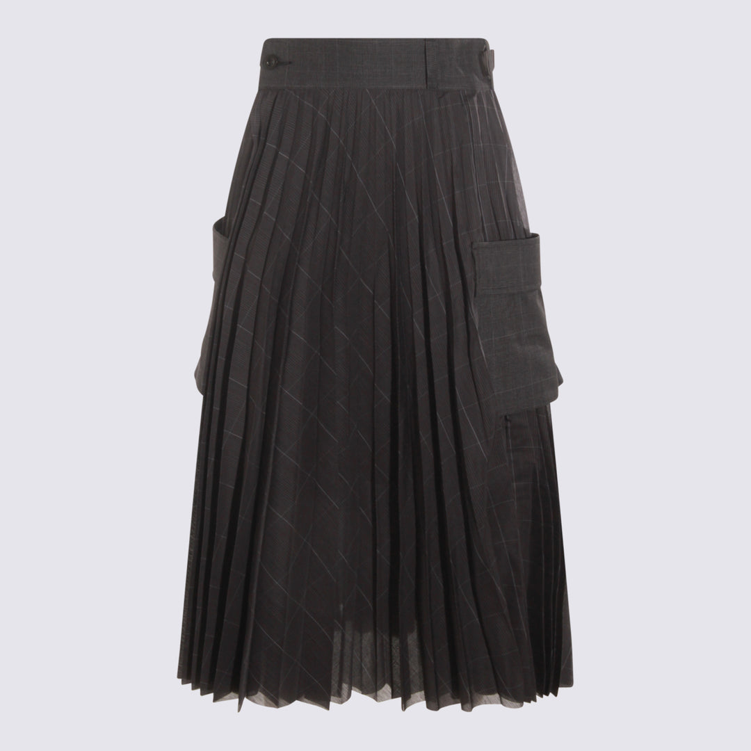 Sacai Skirts - Gray | 06d0ad038e62fa5cd60b1387175d1c45008d11a4