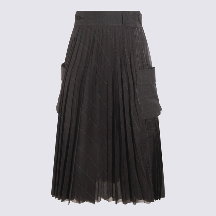 Sacai Skirts - Gray | 06d0ad038e62fa5cd60b1387175d1c45008d11a4