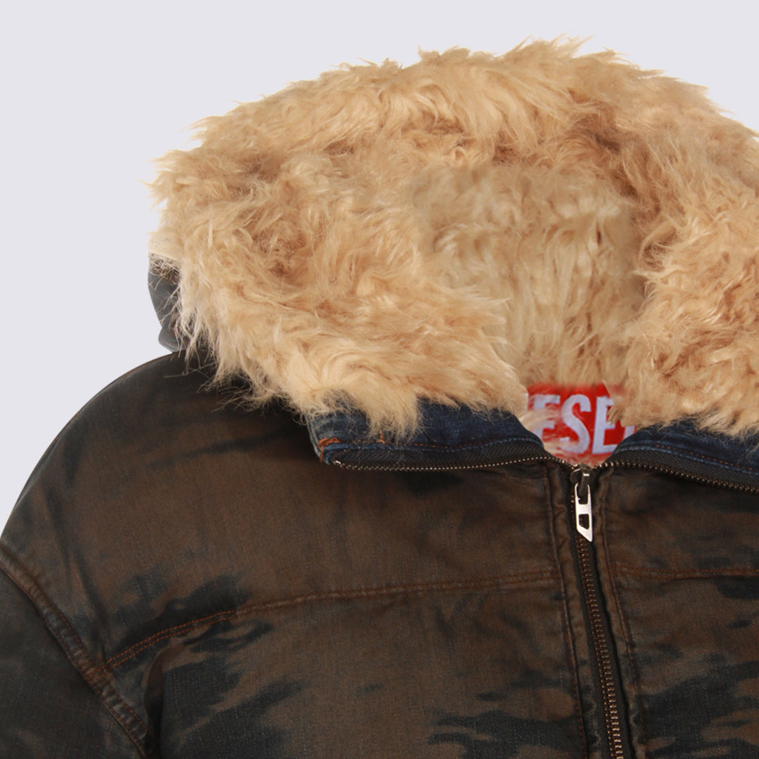 Diesel Coats - LIGHT DENIM | d6414fc032457bc9eb1184960860fb96441d455b