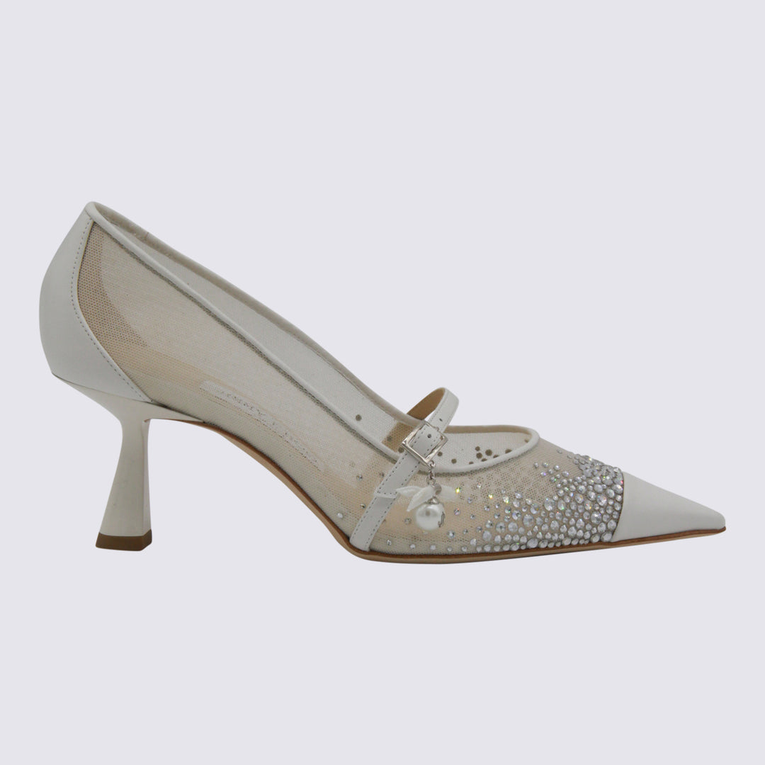 Jimmy Choo With Heel - WHITE/CRYSTAL | 8d9f6d34094a204a1799af9dfc2f248531860bf6