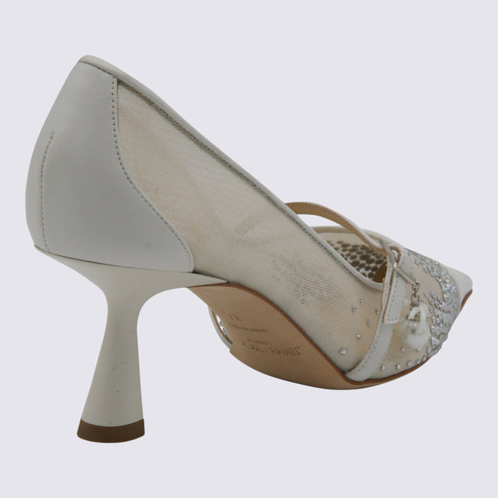 Jimmy Choo With Heel - WHITE/CRYSTAL | 54d5293533e6c3078b3b86dad2fdeafc3de8c304