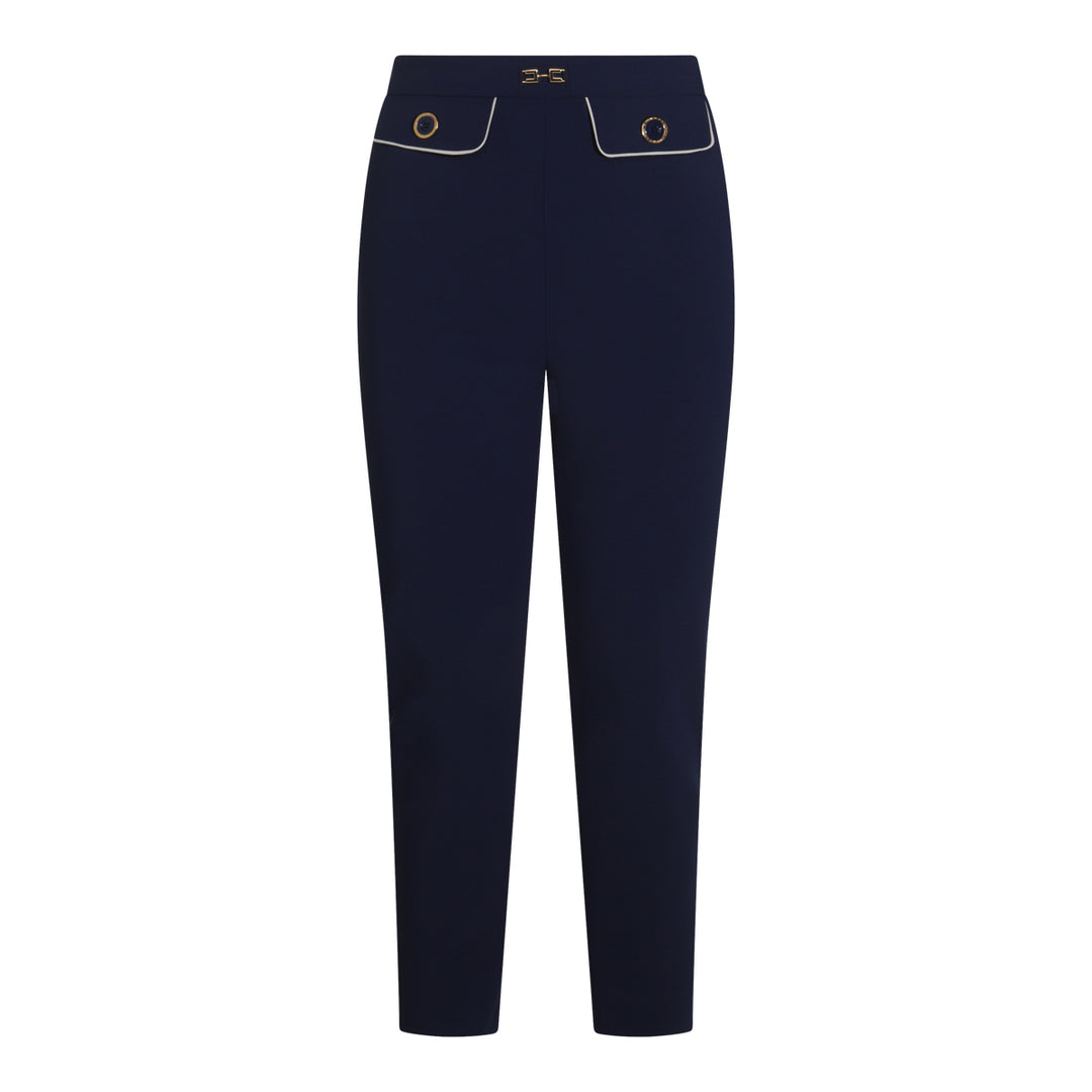 Elisabetta Franchi Trousers - Blue and green | bb5d0fad90d226dff71509011127e9f2e2af6f34