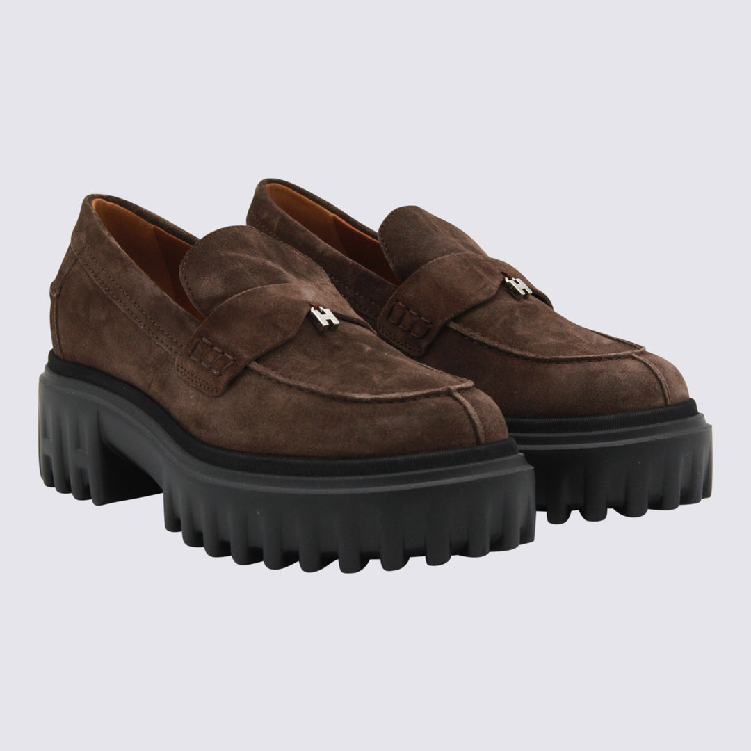 Hogan Flat shoes - Brown | 0e709c8d47e276a3cc596c2c5159fb61f7e822ee