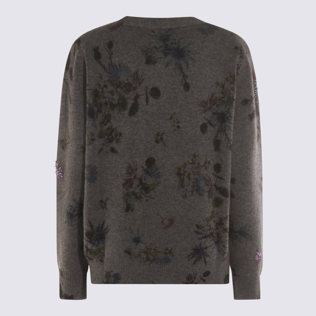 Blumarine Sweaters - GREY/BRILLANT BLUE | 913d24f1f08d713c454b5e301217b90132264fa5