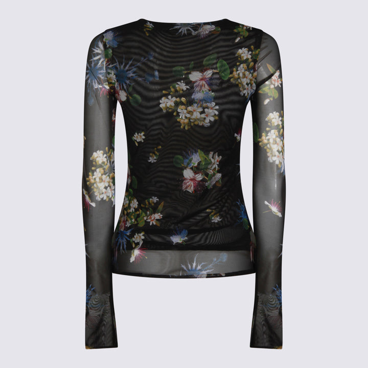 Blumarine Top - BLACK/BRILLIANT BLUE | 7dd5f55267513ceddbc16b1ef7ccc566ee6d8535