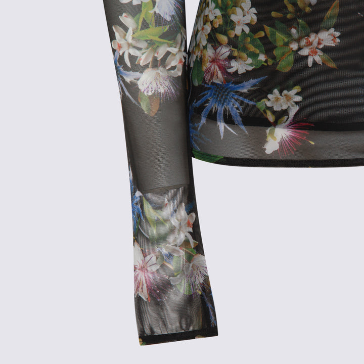 Blumarine Top - BLACK/BRILLIANT BLUE | 69f2044cb86dd2e9c8086ca9ebc9466f0e196e75