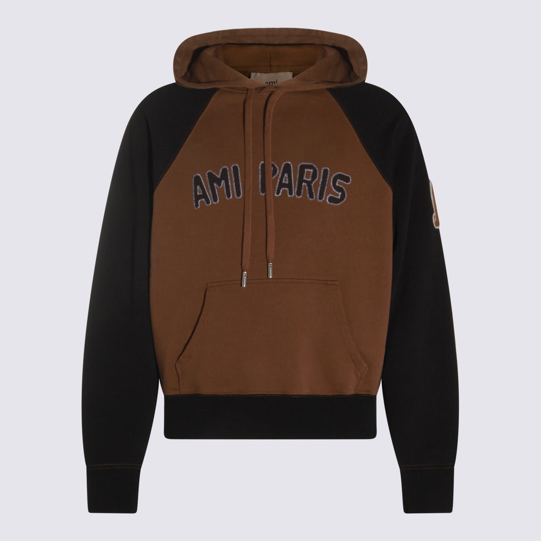 Ami Paris Sweaters - BROWN/BLACK | 860a0894c1176870252d28874464788f0b7b3ab5