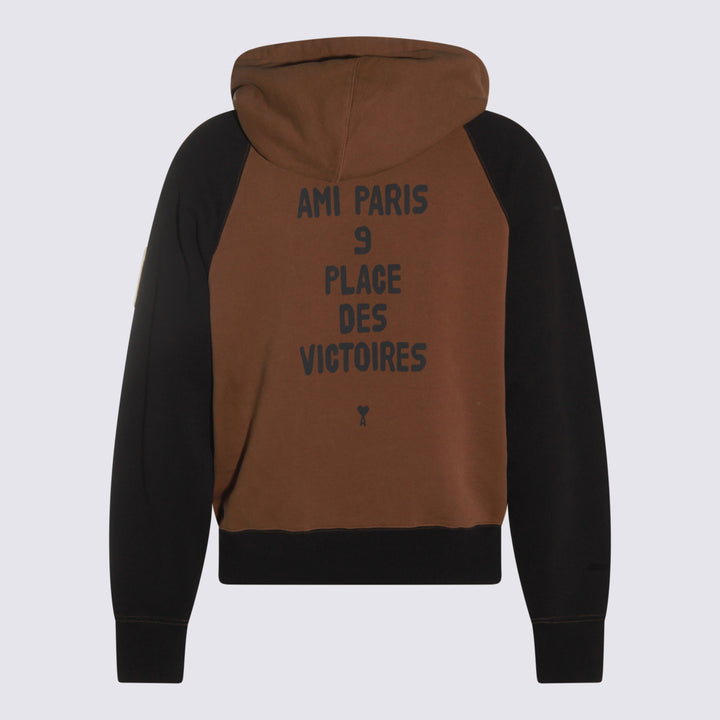 Ami Paris Sweaters - BROWN/BLACK | 71ceca250d0d7bc77a21aacaa45f813f2d4afb45