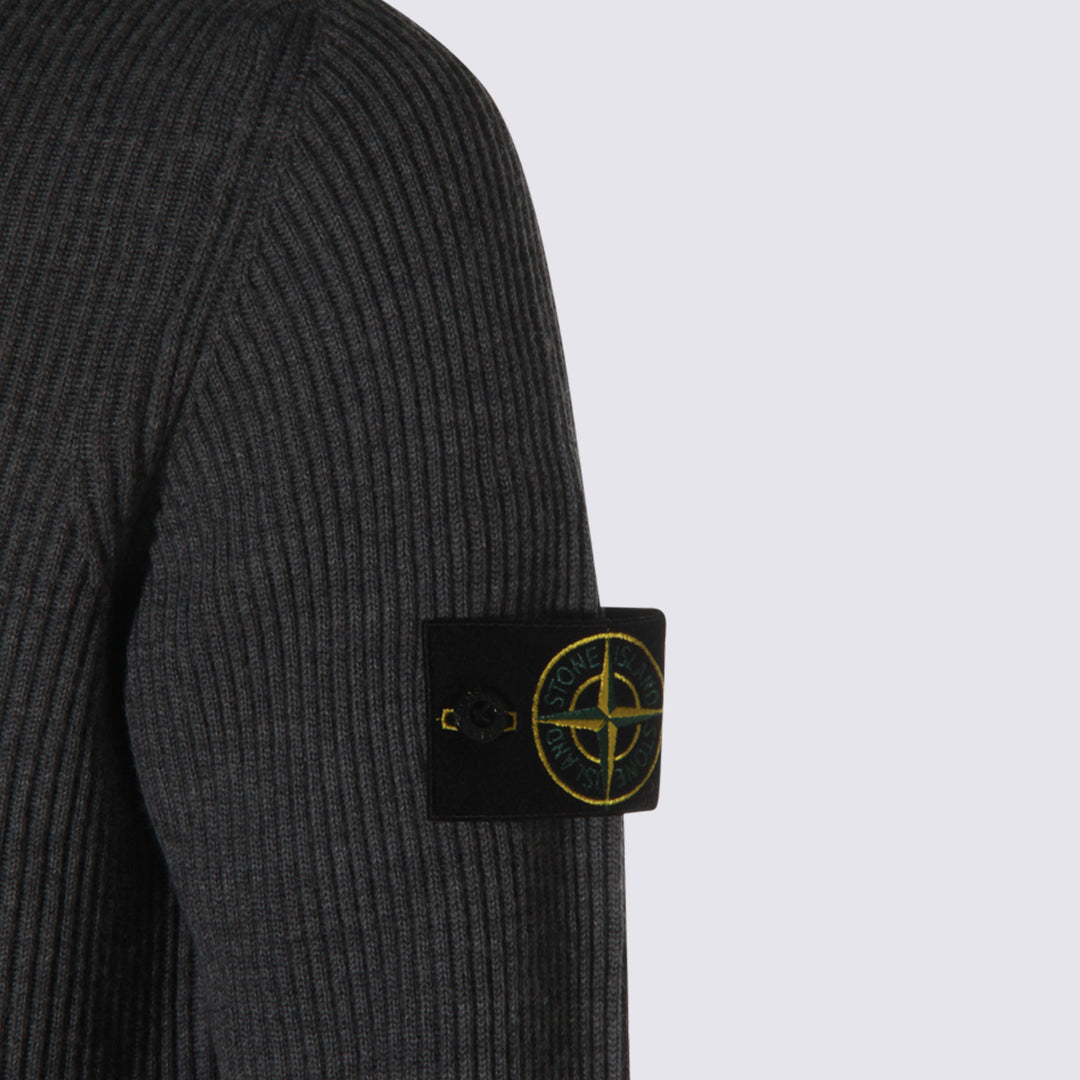 Stone Island Sweaters - Blacks and greys | c4ea107c09750db2581afaa9c1129c4a4bca7a33
