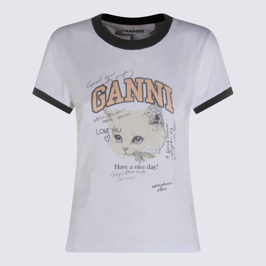 Ganni T-shirts and Polos - Light and natural | 144a62e4b3e22a331b4673bb134476fceaa07846