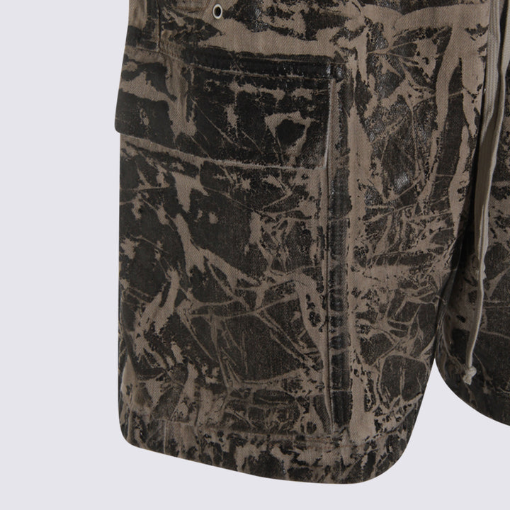 Rick Owens Drkshdw Shorts - BLACK WASHED FOIL | 4286405ffa79f46336964f7c70e50fe624ad2322