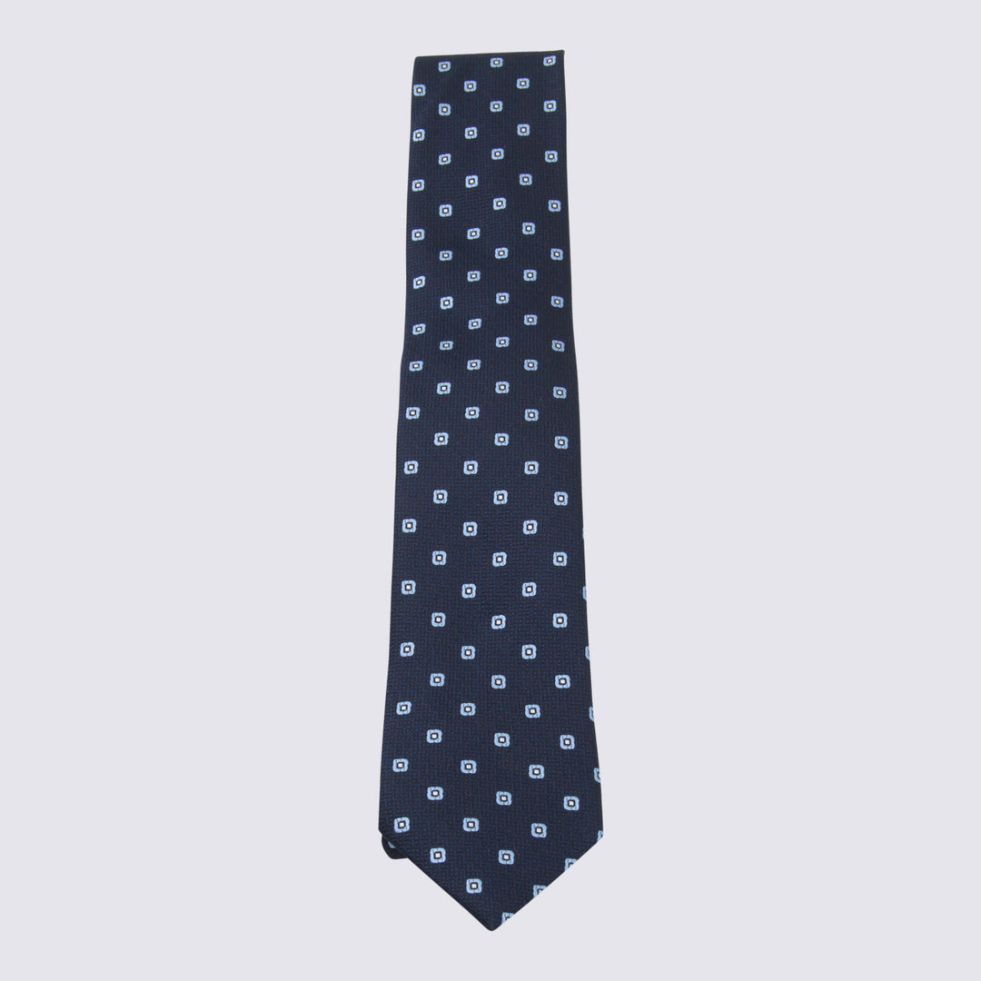 Zegna Ties - Blue and green | 610342df8566a19625a1cc6eec6dc2eb913a45b9