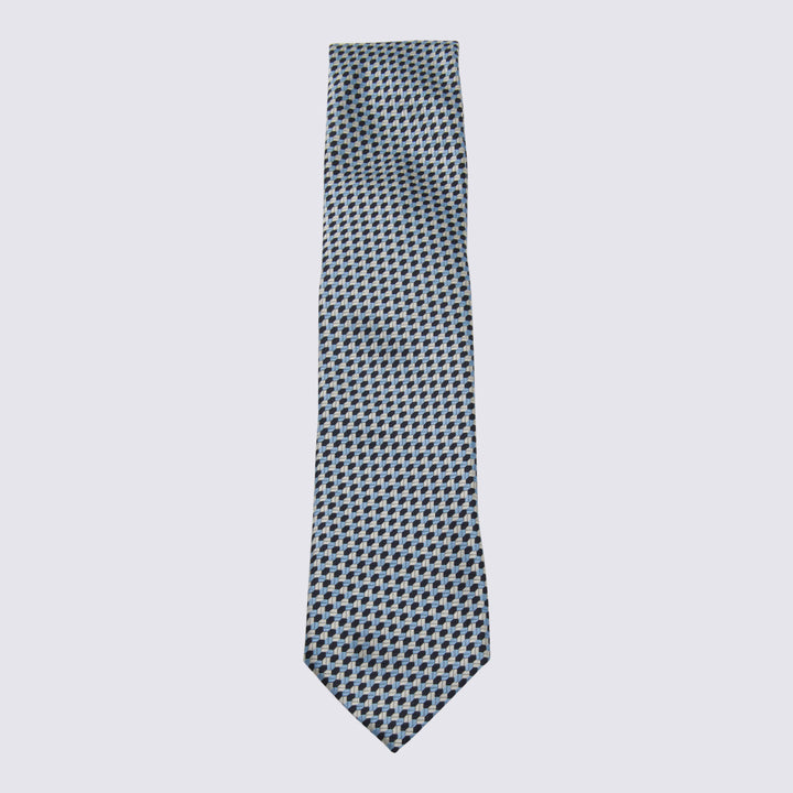 Zegna Ties - Blue and green | 7942131b25c102e6a7343a98a66a41ac1c91e2c7
